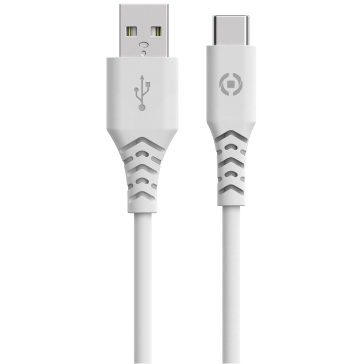 Celly Planet USB-A - USB-C-kabel 1,5m av 100% återvunnen plast Vit in de groep SMARTPHONE & TABLETS / Opladers & Kabels / Kabels / Kabels Type C bij TP E-commerce Nordic AB (C33795)