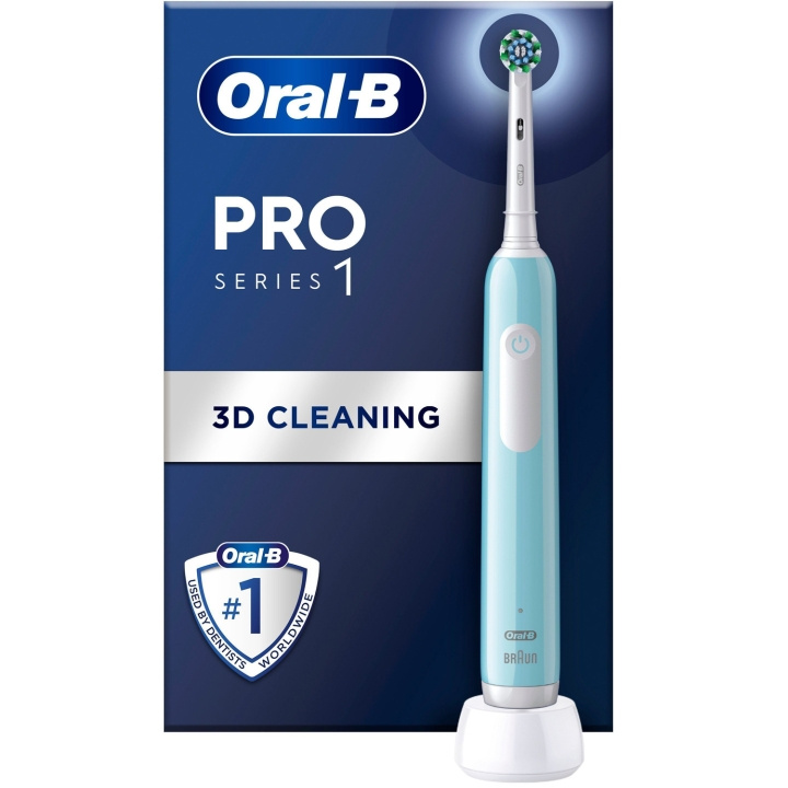 Oral B Eltandborste Pro1 Turquoise + Extra Refill in de groep BEAUTY & HEALTH / Mondverzorging / Elektrische tandenborstels bij TP E-commerce Nordic AB (C33846)
