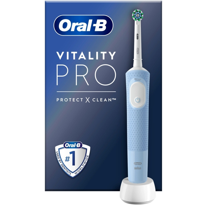 Oral B Eltandborste Vitality Pro Vapor Blue CA HBOX in de groep BEAUTY & HEALTH / Mondverzorging / Elektrische tandenborstels bij TP E-commerce Nordic AB (C33860)