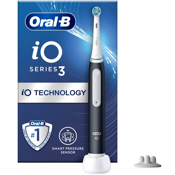 Oral B Eltandborste iO3S Matt Black in de groep BEAUTY & HEALTH / Mondverzorging / Elektrische tandenborstels bij TP E-commerce Nordic AB (C33862)