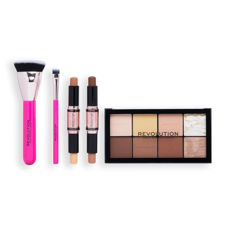 Makeup Revolution All About The Contour Gift Set in de groep BEAUTY & HEALTH / Cadeausets / Cadeausets voor haar bij TP E-commerce Nordic AB (C33935)