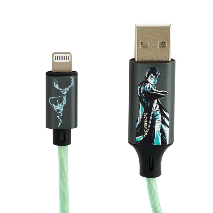 Harry Potter USB A till Lightning Light-Up 1,2m MFI Patronus in de groep SMARTPHONE & TABLETS / Opladers & Kabels / Kabels / Kabels Lightning bij TP E-commerce Nordic AB (C34660)