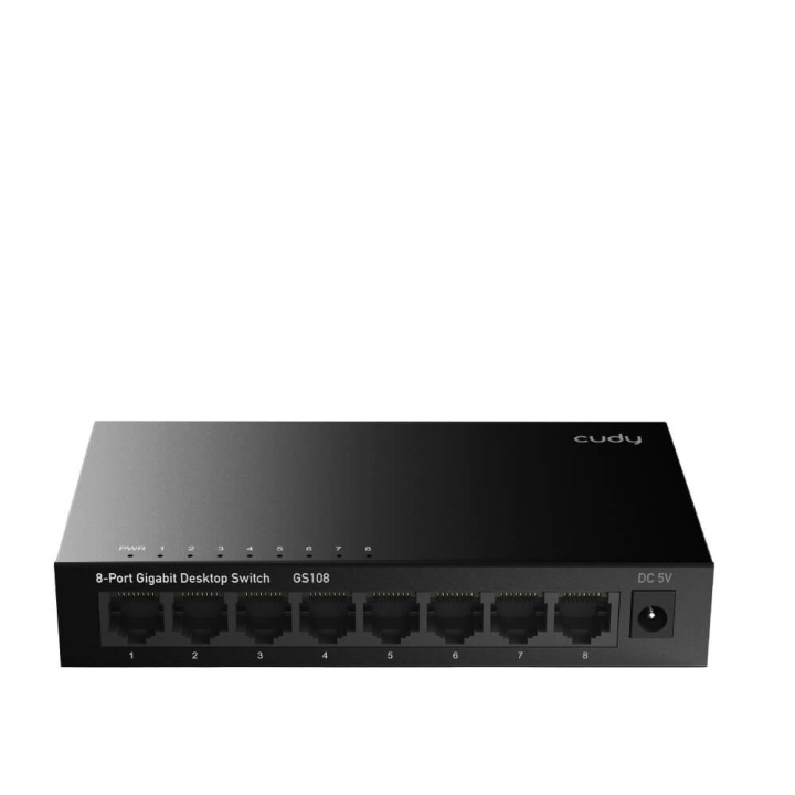 Cudy Switch GS108 8-port Gigabit in de groep COMPUTERS & RANDAPPARATUUR / Netwerk / Schakelaars bij TP E-commerce Nordic AB (C34681)