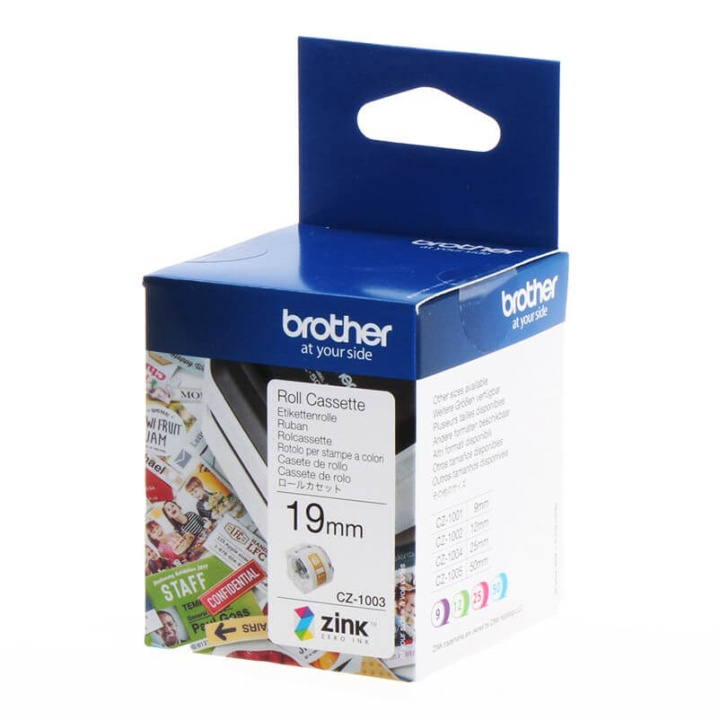 Brother Tape CZ1003 19mm Vit in de groep COMPUTERS & RANDAPPARATUUR / Printers & Accessoires / Inkt & Toner / Toner / Brother bij TP E-commerce Nordic AB (C34691)