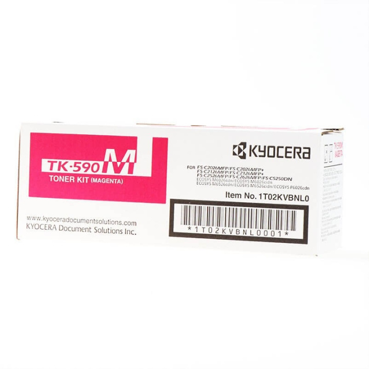 Kyocera Toner 1T02KVBNL0 TK-590 Magenta in de groep COMPUTERS & RANDAPPARATUUR / Printers & Accessoires / Inkt & Toner / Toner / Kyocera bij TP E-commerce Nordic AB (C34841)