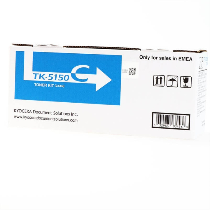 Kyocera Toner 1T02NSCNL0 TK-5150 Cyan in de groep COMPUTERS & RANDAPPARATUUR / Printers & Accessoires / Inkt & Toner / Toner / Kyocera bij TP E-commerce Nordic AB (C34866)