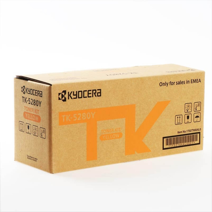 Kyocera Toner 1T02TWANL0 TK-5280 Gul in de groep COMPUTERS & RANDAPPARATUUR / Printers & Accessoires / Inkt & Toner / Toner / Kyocera bij TP E-commerce Nordic AB (C34900)