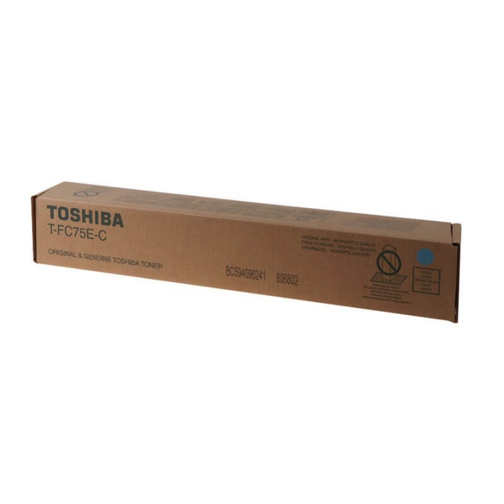 Toshiba Toner 6AK00000251 T-FC75E Cyan in de groep COMPUTERS & RANDAPPARATUUR / Printers & Accessoires / Inkt & Toner / Toner / Toshiba bij TP E-commerce Nordic AB (C35038)