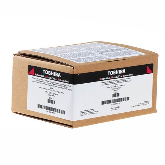 Toshiba Toner 6B000000750 T-305P-R Magenta in de groep COMPUTERS & RANDAPPARATUUR / Printers & Accessoires / Inkt & Toner / Toner / Toshiba bij TP E-commerce Nordic AB (C35057)