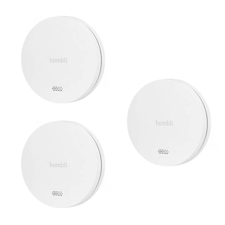 Hombli Smart Rökdetektor Vit Promo 3-Pack in de groep HUISHOUDEN & TUIN / Smart home / Slimme sensoren bij TP E-commerce Nordic AB (C35255)