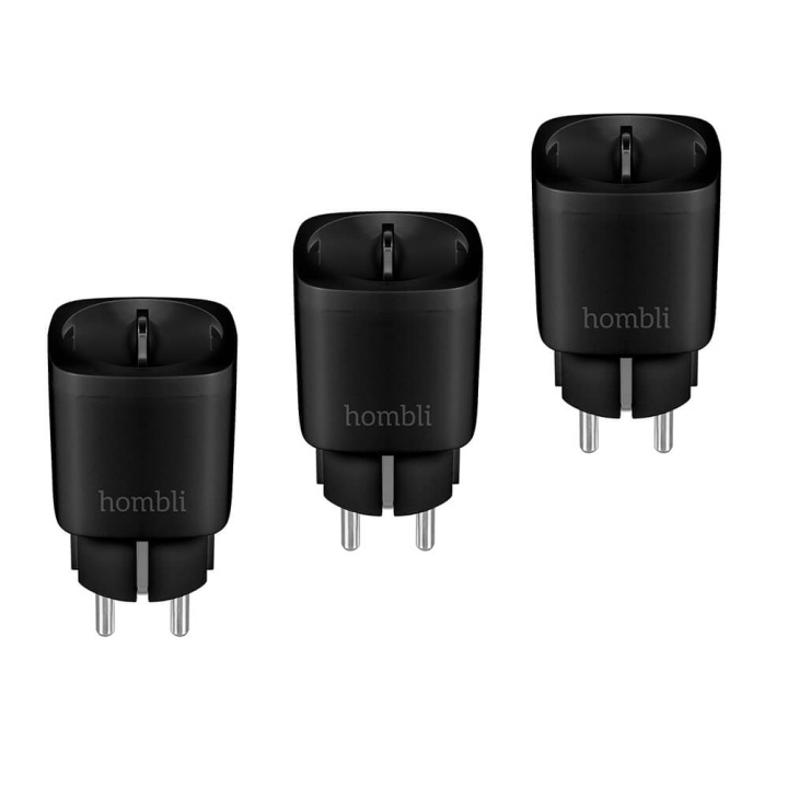 Hombli EU Smart Plug Promo Pack 2+1 Svart in de groep HUISHOUDEN & TUIN / Smart home / Smart plugs bij TP E-commerce Nordic AB (C35262)