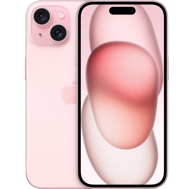 Apple iPhone 15 128GB Pink in de groep SMARTPHONE & TABLETS / Mobiele telefoons & smartphones bij TP E-commerce Nordic AB (C35399)