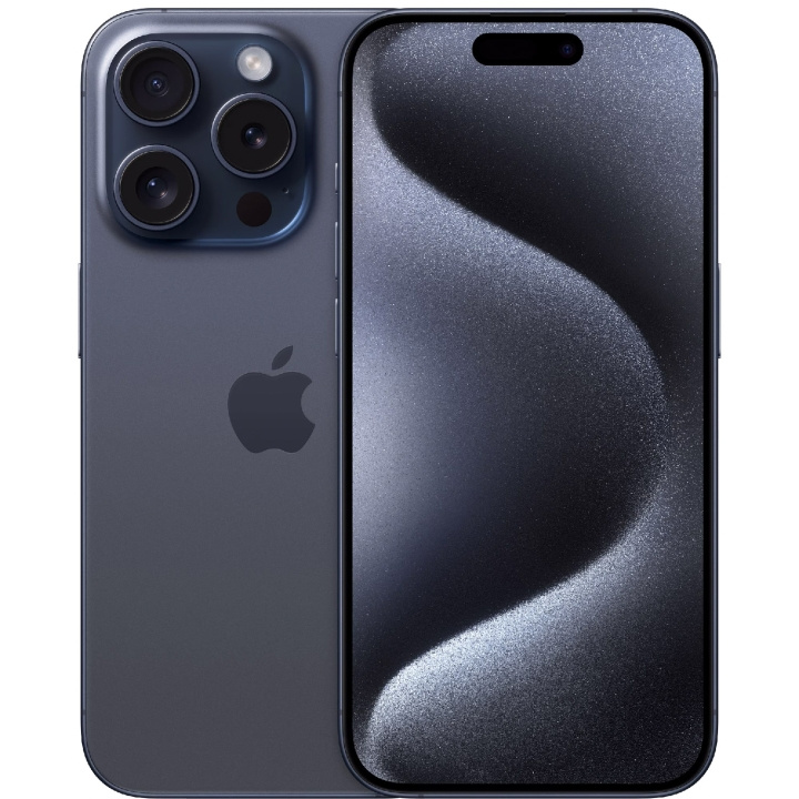 Apple iPhone 15 Pro 128GB Blue Titanium in de groep SMARTPHONE & TABLETS / Mobiele telefoons & smartphones bij TP E-commerce Nordic AB (C35414)