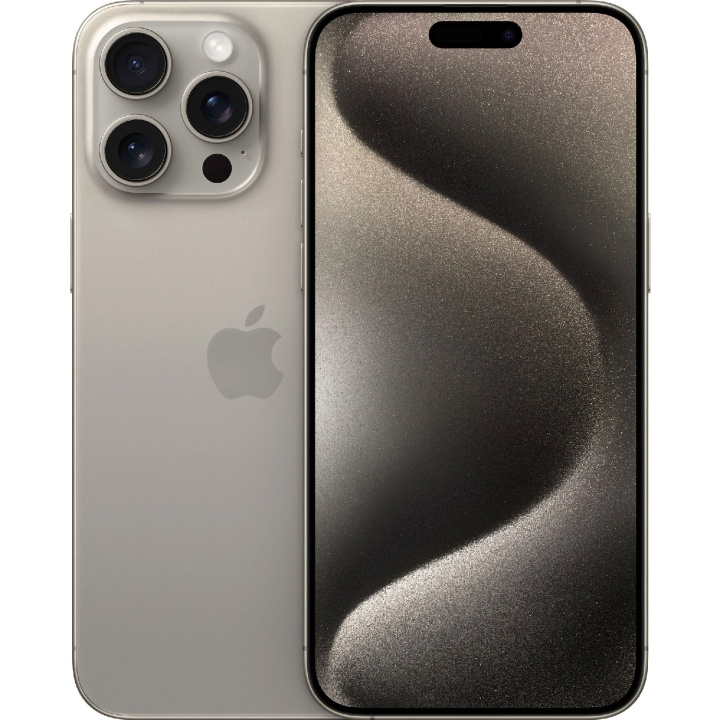 Apple iPhone 15 Pro Max 256GB Natural Titanium in de groep SMARTPHONE & TABLETS / Mobiele telefoons & smartphones bij TP E-commerce Nordic AB (C35428)