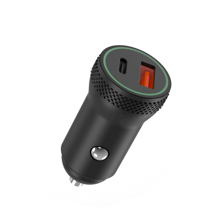 Xo CC33 - Autolader PD QC 3.0, 18W, 1x USB, 1x USB-C, Zwart in de groep SMARTPHONE & TABLETS / Opladers & Kabels / Autoladers / Autoladers USB bij TP E-commerce Nordic AB (C35443)