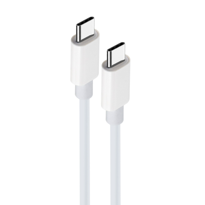 Maxlife MXUC-05 cable USB-C - USB-C 2,0 m 60W white in de groep SMARTPHONE & TABLETS / Opladers & Kabels / Kabels / Kabels Type C bij TP E-commerce Nordic AB (C35444)