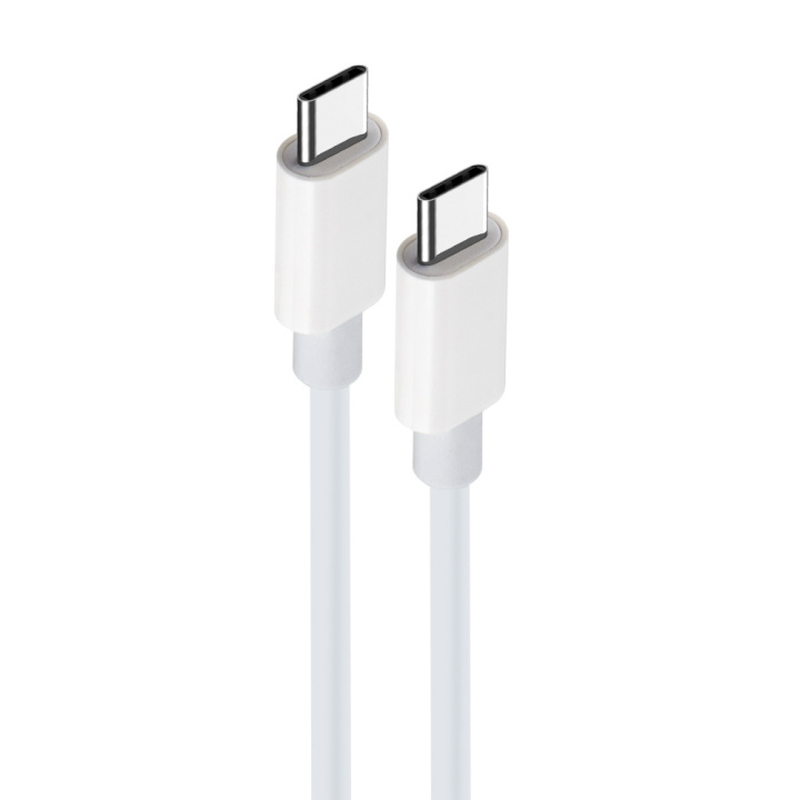 Maxlife MXUC-05 Oplaadkabel USB-C - USB-C, 2m 60W, wit in de groep SMARTPHONE & TABLETS / Opladers & Kabels / Kabels / Kabels Type C bij TP E-commerce Nordic AB (C35444)