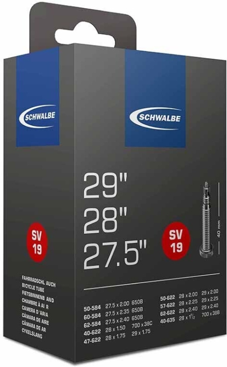 Schwalbe SV19 mountainbike innerslang 27,5-29 in de groep SPORT, VRIJE TIJD & HOBBY / Sportuitrusting / Fietsaccessoires / Overige fietsaccessoires bij TP E-commerce Nordic AB (C36574)