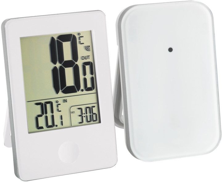 Suomen Lämpömittari 7350 Trådlös inomhus-/utomhustermometer, Vit in de groep HUISHOUDEN & TUIN / Ventilatoren & Klimaatproducten / Thermometers en weerstations bij TP E-commerce Nordic AB (C36576)