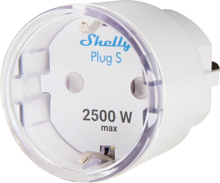 Shelly Plus Plug S Fjärrkontrolluttag in de groep HUISHOUDEN & TUIN / Smart home / Smart plugs bij TP E-commerce Nordic AB (C36630)