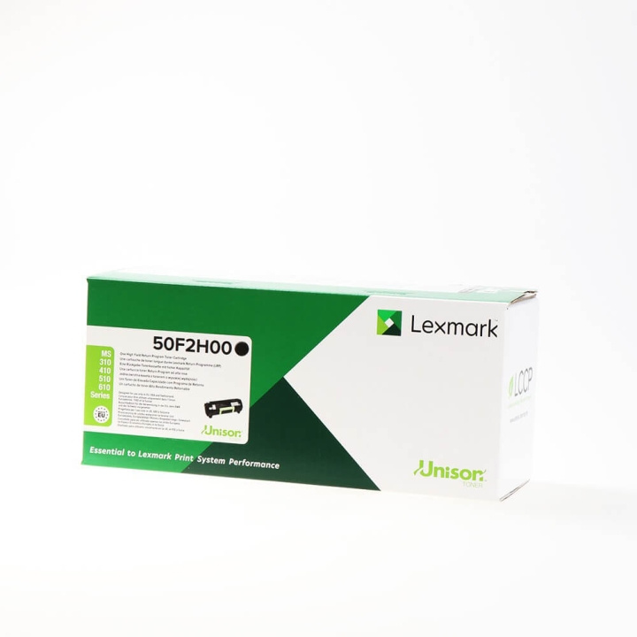 Lexmark Toner 50F2H00 Svart High Yield, Return in de groep COMPUTERS & RANDAPPARATUUR / Printers & Accessoires / Inkt & Toner / Toner / Lexmark bij TP E-commerce Nordic AB (C36658)