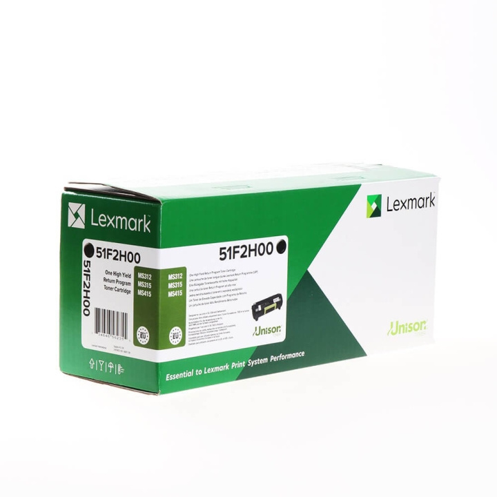 Lexmark Toner 51F2H00 Svart High Yield, Return in de groep COMPUTERS & RANDAPPARATUUR / Printers & Accessoires / Inkt & Toner / Toner / Lexmark bij TP E-commerce Nordic AB (C36667)