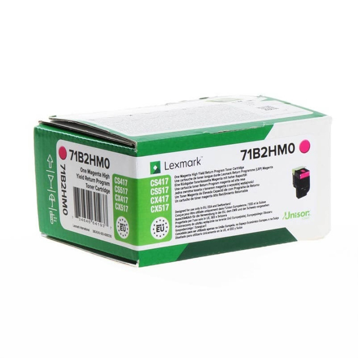 Lexmark Toner 71B2HM0 Magenta High Yield, Return in de groep COMPUTERS & RANDAPPARATUUR / Printers & Accessoires / Inkt & Toner / Toner / Lexmark bij TP E-commerce Nordic AB (C36703)