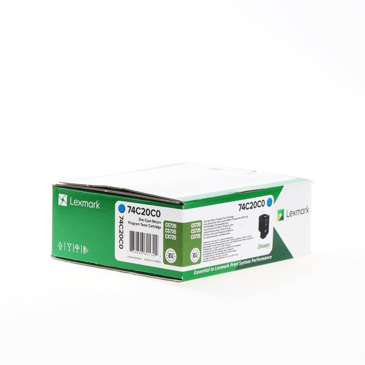 Lexmark Toner 74C20C0 Cyan, Return in de groep COMPUTERS & RANDAPPARATUUR / Printers & Accessoires / Inkt & Toner / Drums / Lexmark bij TP E-commerce Nordic AB (C36705)