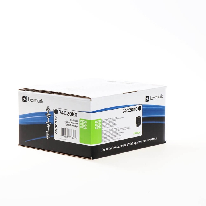 Lexmark Toner 74C20K0 Svart, Return in de groep COMPUTERS & RANDAPPARATUUR / Printers & Accessoires / Inkt & Toner / Toner / Lexmark bij TP E-commerce Nordic AB (C36706)