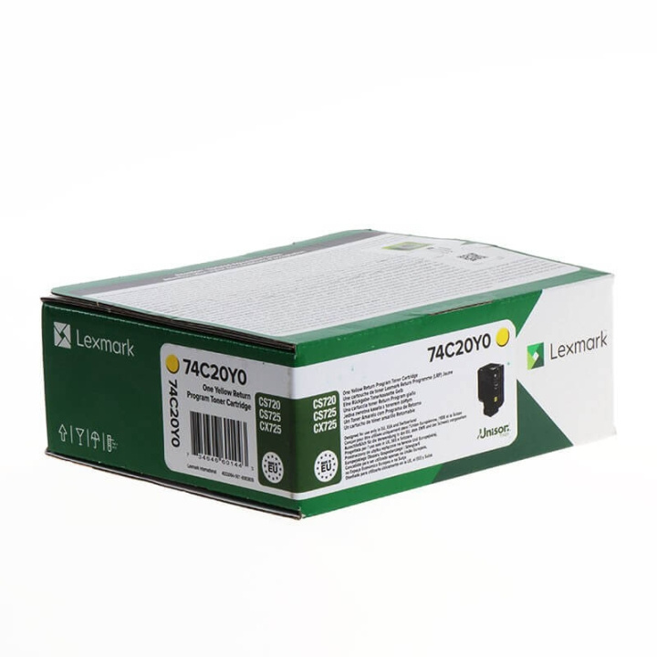 Lexmark Toner 74C20Y0 Gul, Return in de groep COMPUTERS & RANDAPPARATUUR / Printers & Accessoires / Inkt & Toner / Toner / Lexmark bij TP E-commerce Nordic AB (C36708)