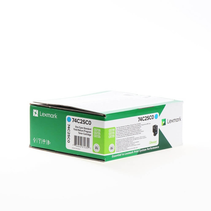 Lexmark Toner 74C2SC0 Cyan, Return in de groep COMPUTERS & RANDAPPARATUUR / Printers & Accessoires / Inkt & Toner / Toner / Lexmark bij TP E-commerce Nordic AB (C36709)