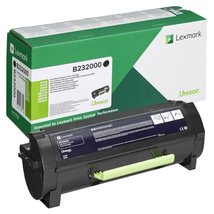 Lexmark Toner B232000 Svart in de groep COMPUTERS & RANDAPPARATUUR / Printers & Accessoires / Inkt & Toner / Toner / Lexmark bij TP E-commerce Nordic AB (C36744)