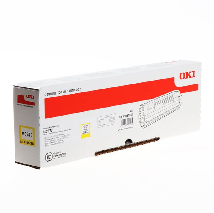 OKI Toner 45862814 Gul Hög Kapacitet in de groep COMPUTERS & RANDAPPARATUUR / Printers & Accessoires / Inkt & Toner / Toner / OKI bij TP E-commerce Nordic AB (C36866)