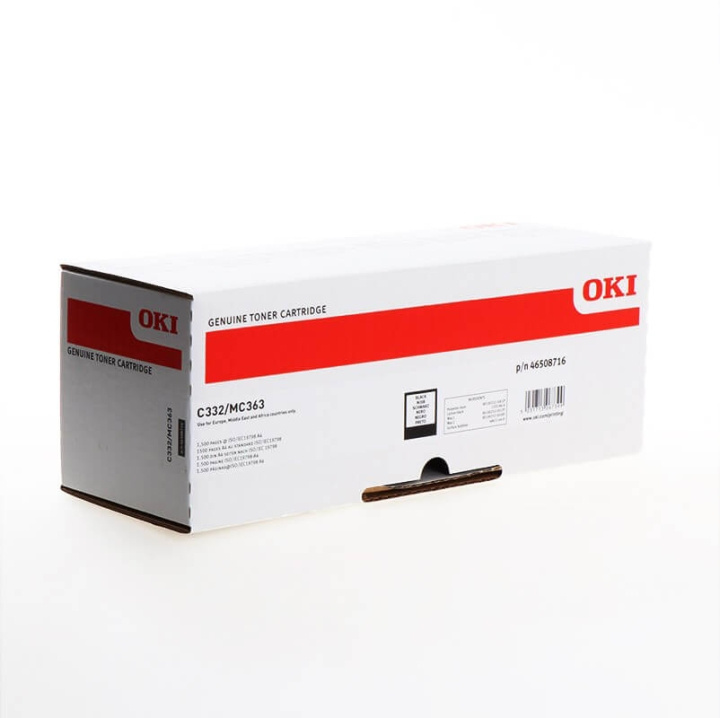 OKI Toner 46508716 Svart in de groep COMPUTERS & RANDAPPARATUUR / Printers & Accessoires / Inkt & Toner / Toner / OKI bij TP E-commerce Nordic AB (C36895)