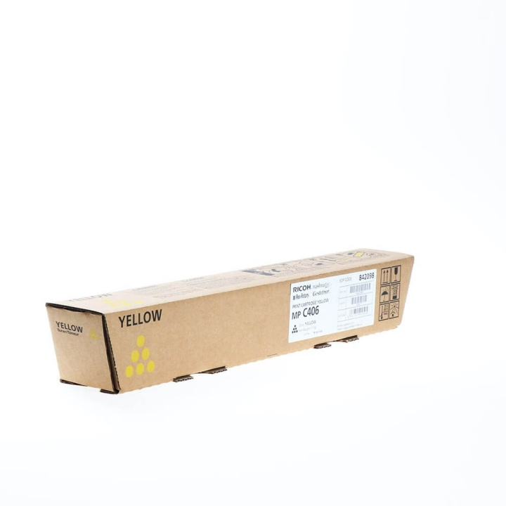 Ricoh Toner 842098 MP C406 Gul in de groep COMPUTERS & RANDAPPARATUUR / Printers & Accessoires / Inkt & Toner / Toner / Ricoh bij TP E-commerce Nordic AB (C37036)