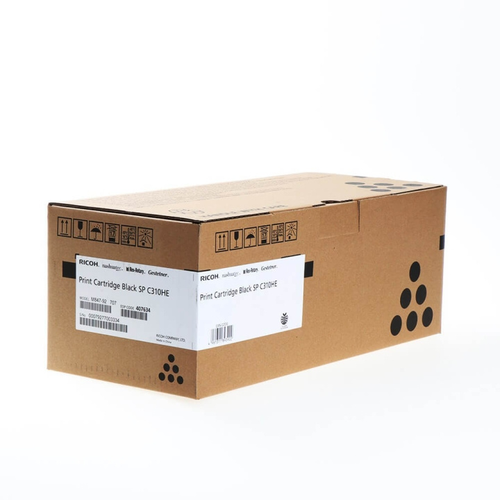 Ricoh Toner 407634 SP C310HE Svart in de groep COMPUTERS & RANDAPPARATUUR / Printers & Accessoires / Inkt & Toner / Toner / Ricoh bij TP E-commerce Nordic AB (C37076)