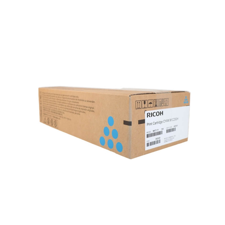 Ricoh Toner 408341 M C250H Cyan in de groep COMPUTERS & RANDAPPARATUUR / Printers & Accessoires / Inkt & Toner / Toner / Ricoh bij TP E-commerce Nordic AB (C37107)