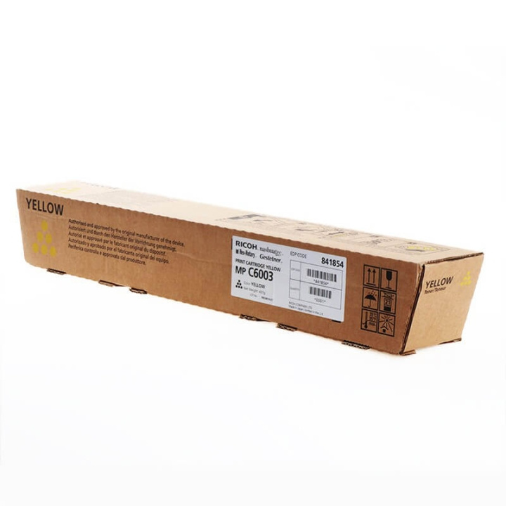 Ricoh Toner 841854 MP C6003 Gul in de groep COMPUTERS & RANDAPPARATUUR / Printers & Accessoires / Inkt & Toner / Toner / Ricoh bij TP E-commerce Nordic AB (C37118)