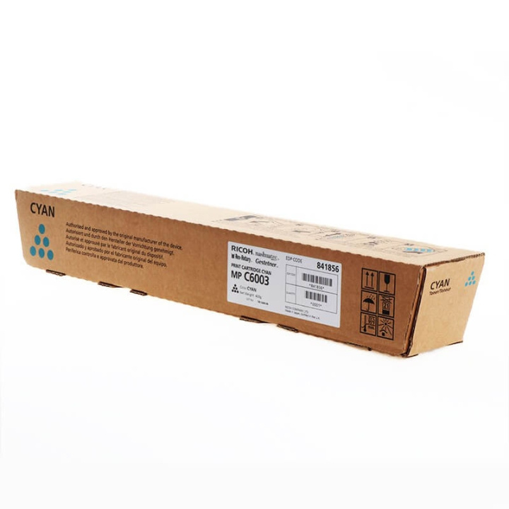 Ricoh Toner 841856 MP C6003 Cyan in de groep COMPUTERS & RANDAPPARATUUR / Printers & Accessoires / Inkt & Toner / Toner / Ricoh bij TP E-commerce Nordic AB (C37120)