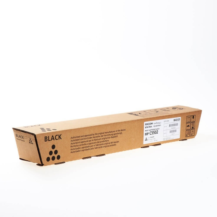 Ricoh Toner 842020 MP C5502 Svart in de groep COMPUTERS & RANDAPPARATUUR / Printers & Accessoires / Inkt & Toner / Toner / Ricoh bij TP E-commerce Nordic AB (C37122)