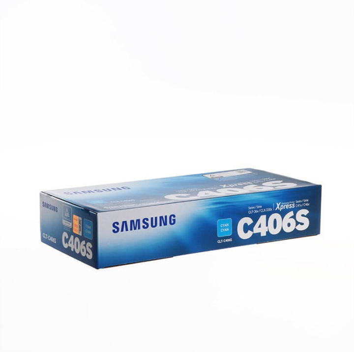 Samsung Toner ST984A CLT-C406S Cyan in de groep COMPUTERS & RANDAPPARATUUR / Printers & Accessoires / Inkt & Toner / Toner / Samsung bij TP E-commerce Nordic AB (C37195)