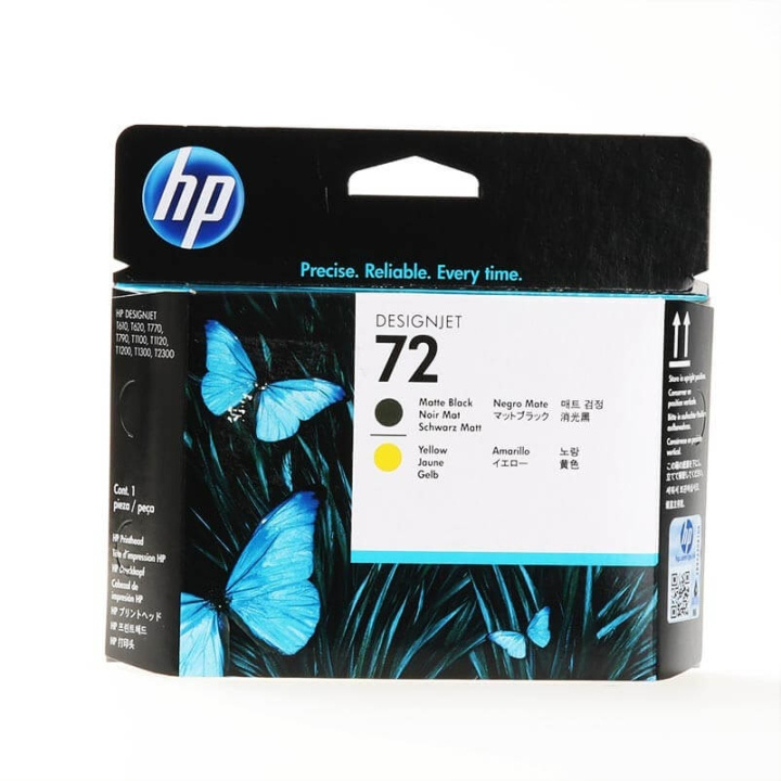 HP Skrivarhuvud C9384A 72 Svart/Gul in de groep COMPUTERS & RANDAPPARATUUR / Printers & Accessoires / Printers / Inkjet printers bij TP E-commerce Nordic AB (C37298)