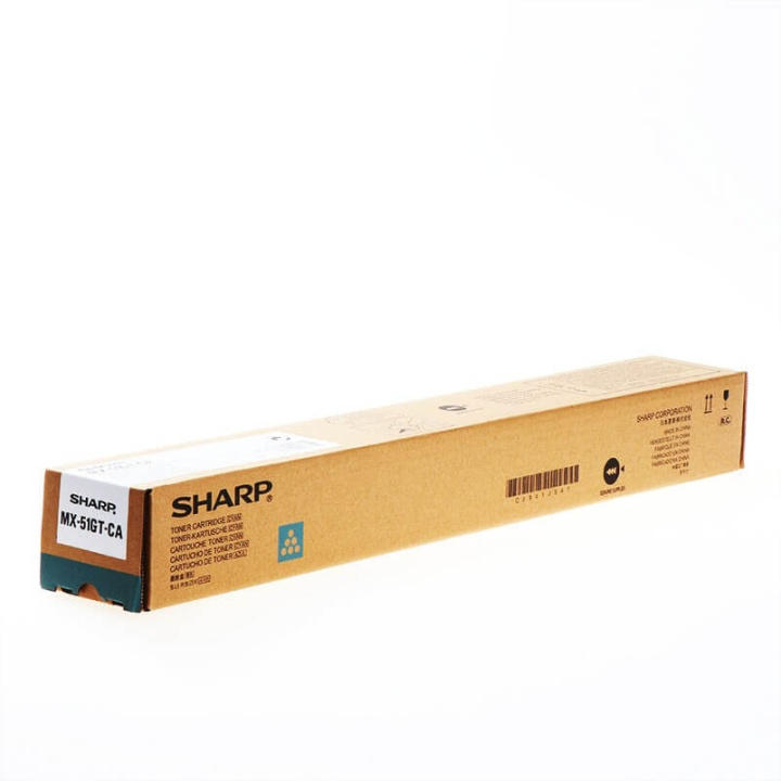 Sharp Toner MX51GTCA MX-51GT Cyan in de groep COMPUTERS & RANDAPPARATUUR / Printers & Accessoires / Inkt & Toner / Toner / Sharp bij TP E-commerce Nordic AB (C37449)