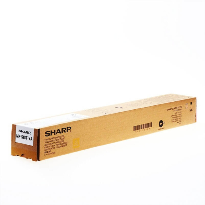 Sharp Toner MX51GTYA MX-51GT Gul in de groep COMPUTERS & RANDAPPARATUUR / Printers & Accessoires / Inkt & Toner / Toner / Sharp bij TP E-commerce Nordic AB (C37451)