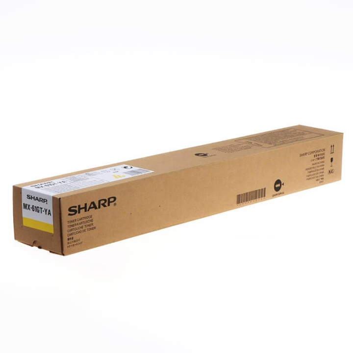 Sharp Toner MX61GTYA MX-61GT Gul in de groep COMPUTERS & RANDAPPARATUUR / Printers & Accessoires / Inkt & Toner / Toner / Sharp bij TP E-commerce Nordic AB (C37456)