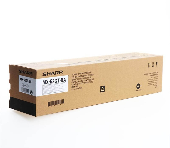 Sharp Toner MX62GTBA MX-62GT Svart in de groep COMPUTERS & RANDAPPARATUUR / Printers & Accessoires / Inkt & Toner / Toner / Sharp bij TP E-commerce Nordic AB (C37457)