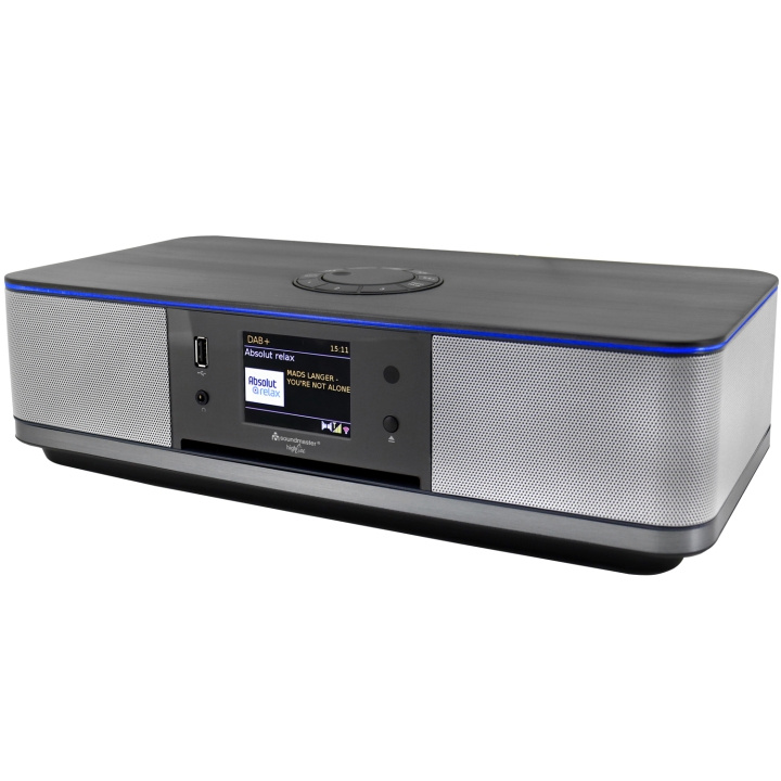 Soundmaster ICD2023SW Stereo musik-anläggning med WLAN-internet/DAB+/FM-radio, CD/MP3, USB, Bluetooth®, LED-bely in de groep HOME ELECTRONICS / Audio & Beeld / Thuisbioscoop, Hifi en Draagbaar / Versterker & Receiver bij TP E-commerce Nordic AB (C37662)