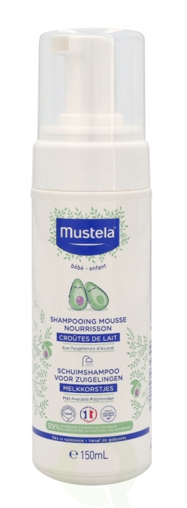 Mustela Foam Shampoo For Newborns 150 ml in de groep BEAUTY & HEALTH / Haar & Styling / Haarverzorging / Shampoo bij TP E-commerce Nordic AB (C37949)