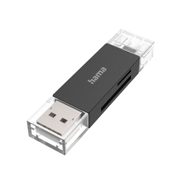 Hama USB-Kortläsare OTG USB-A USB-C USB 3.2 in de groep HOME ELECTRONICS / Opslagmedia / Geheugenkaartlezer bij TP E-commerce Nordic AB (C38292)