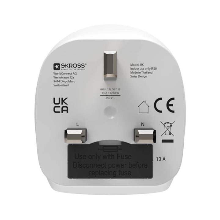 Hama Reseadapter EU-UK in de groep HUISHOUDEN & TUIN / Elektriciteit & Verlichting / Reisadapters bij TP E-commerce Nordic AB (C38381)